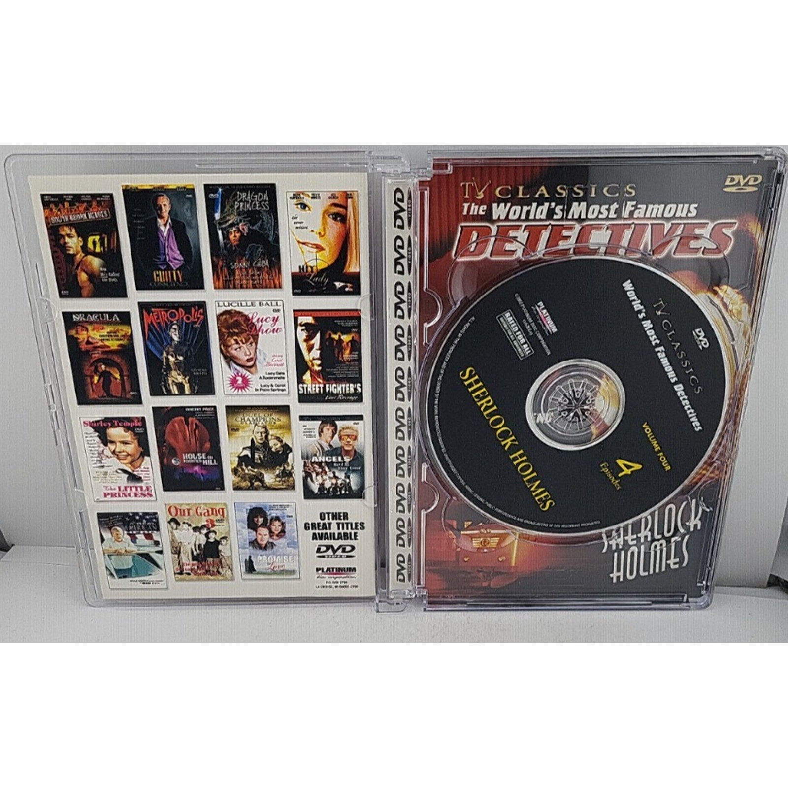 Tv Classics the Worlds Most Famous Detectives 4 DVD Set 21 Episodes