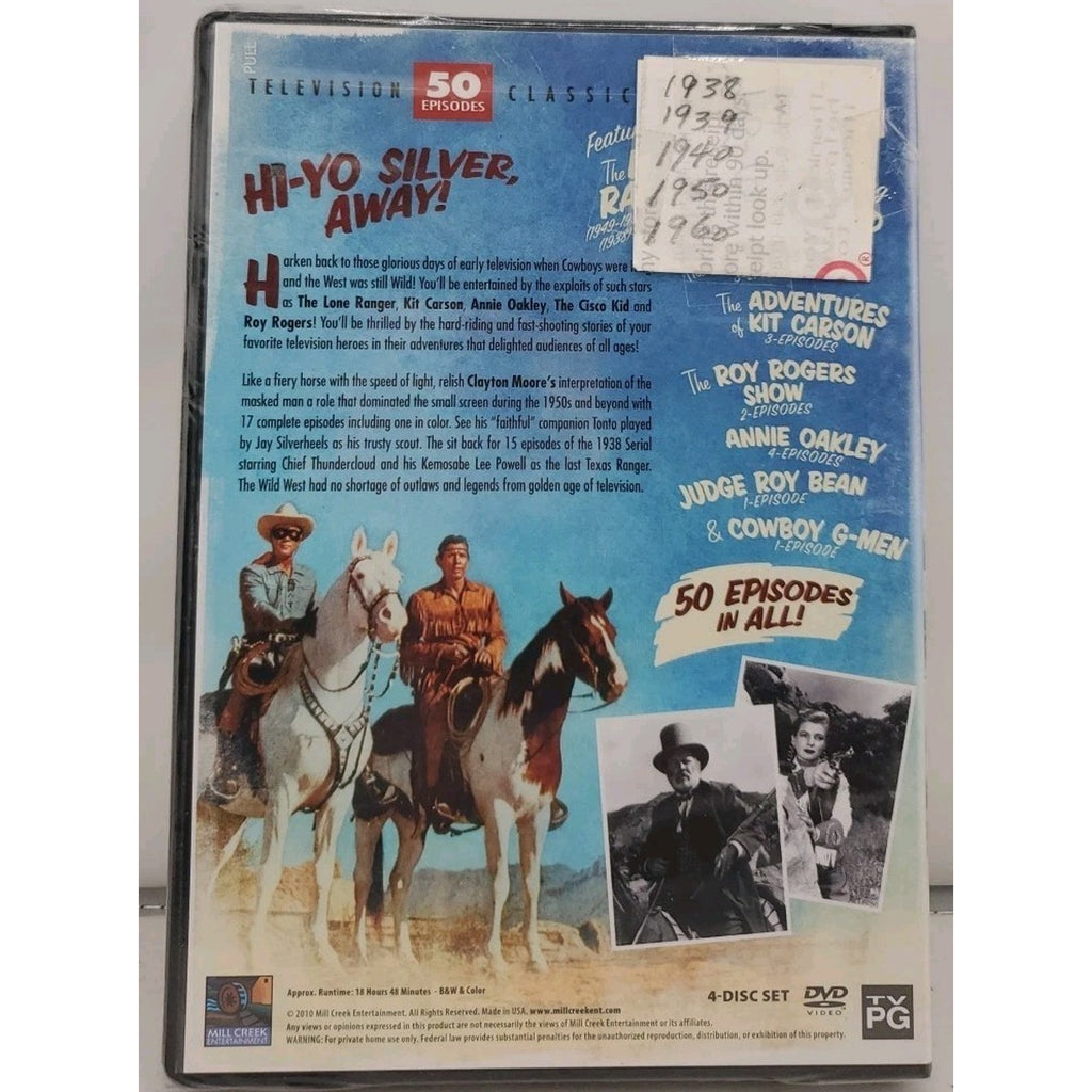 Gun Justice-Featuring the Lone Ranger-50 Episode (DVD) *Brand New*