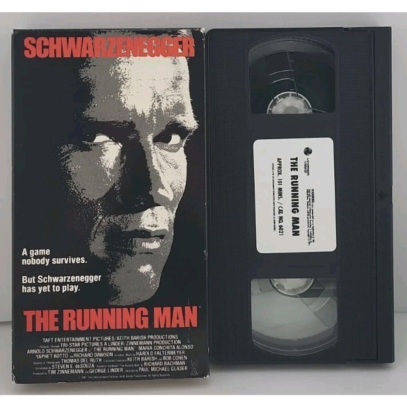The Running Man VHS (1988 Vestron Home Video)