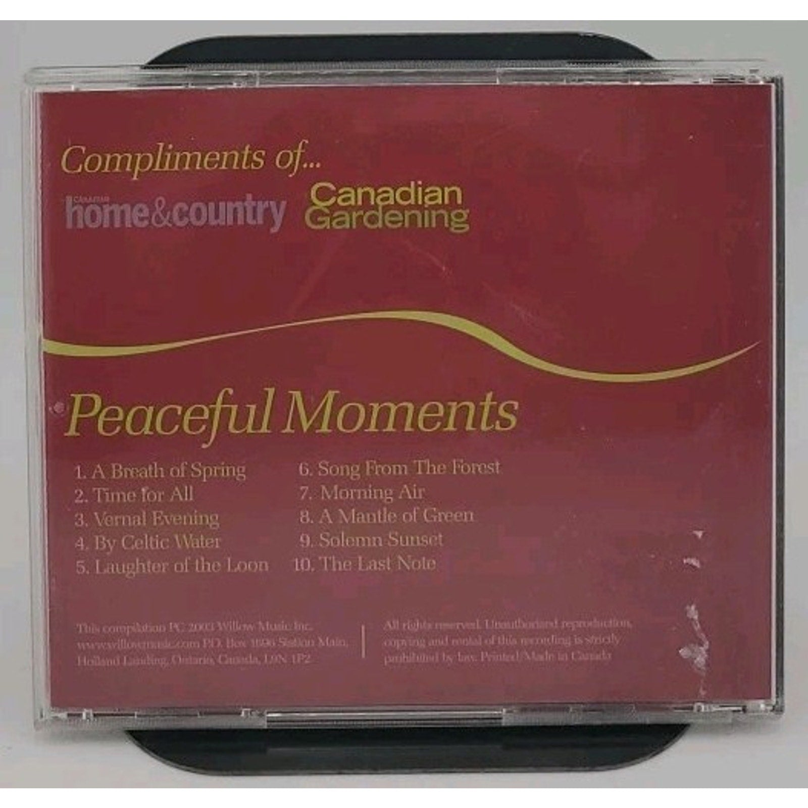 Peaceful Moments Canadian Home & Country CD