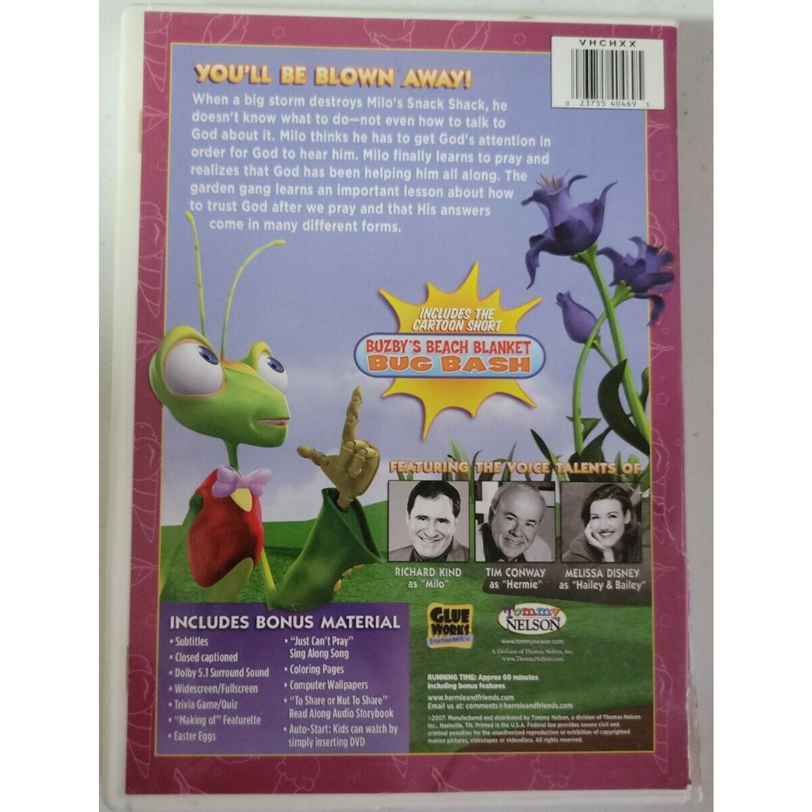Max Lucado Milo The Mantis Who Wouldn't Pray (DVD, 2007)