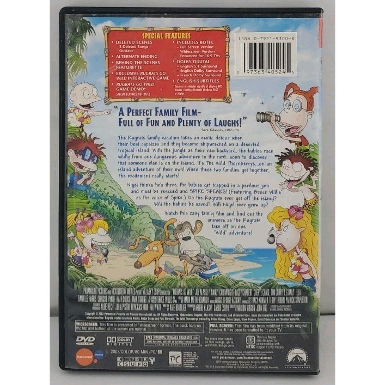 Rugrats Go Wild (DVD, 2003)