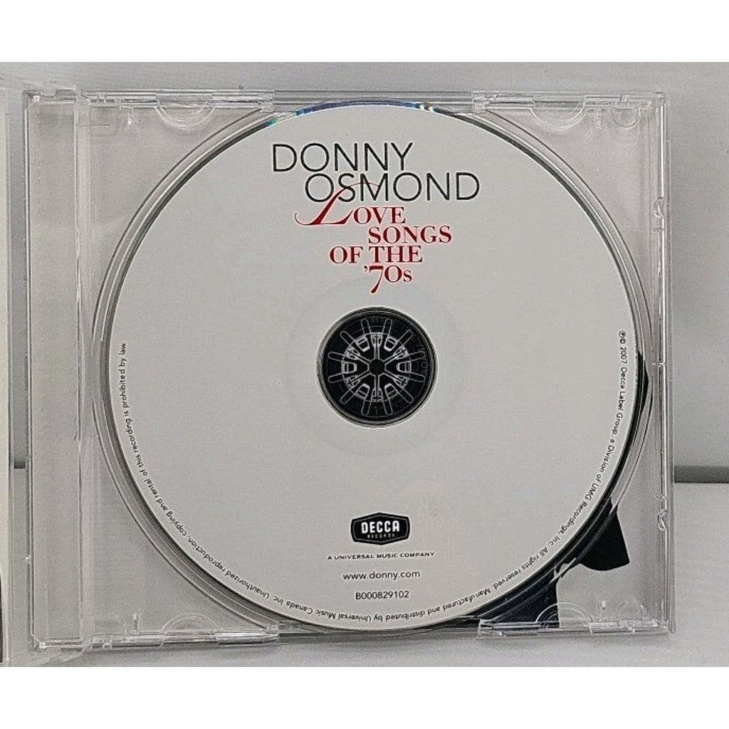 Love Songs of the 70's by Donny Osmond (CD, 2007)