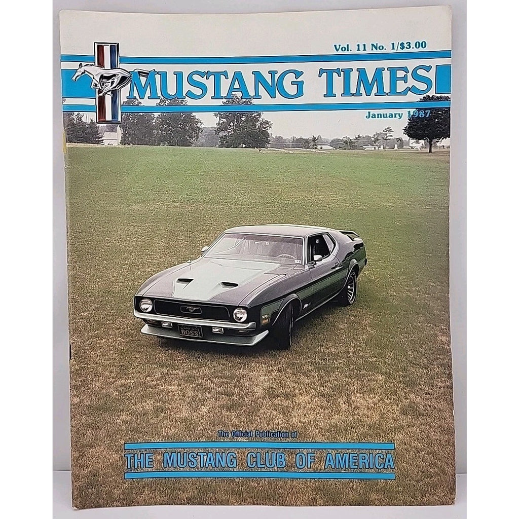 Mustang Times Magazine January 1987 Vol. 11 No. 1