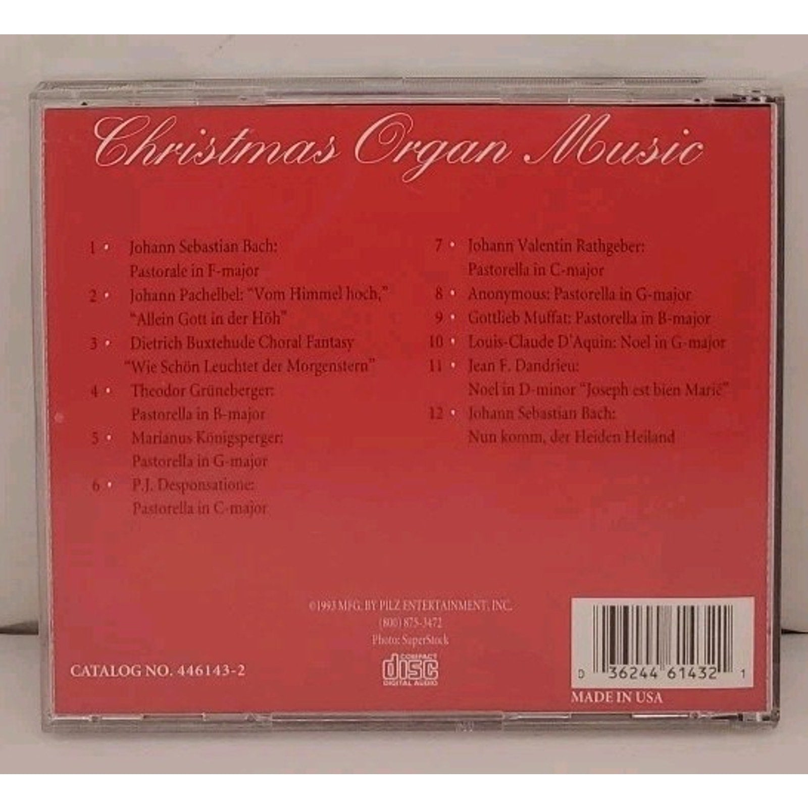 Christmas Organ Music by Various Artists (CD, 1993)