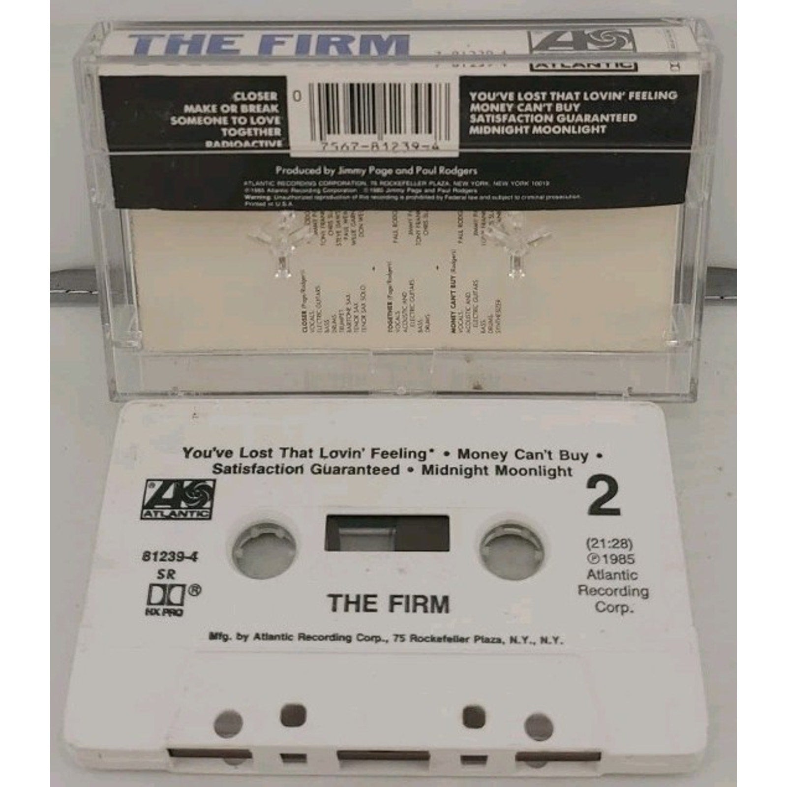 The Firm by The Firm (Rock) (Cassette, 1985, Atlantic (Label))