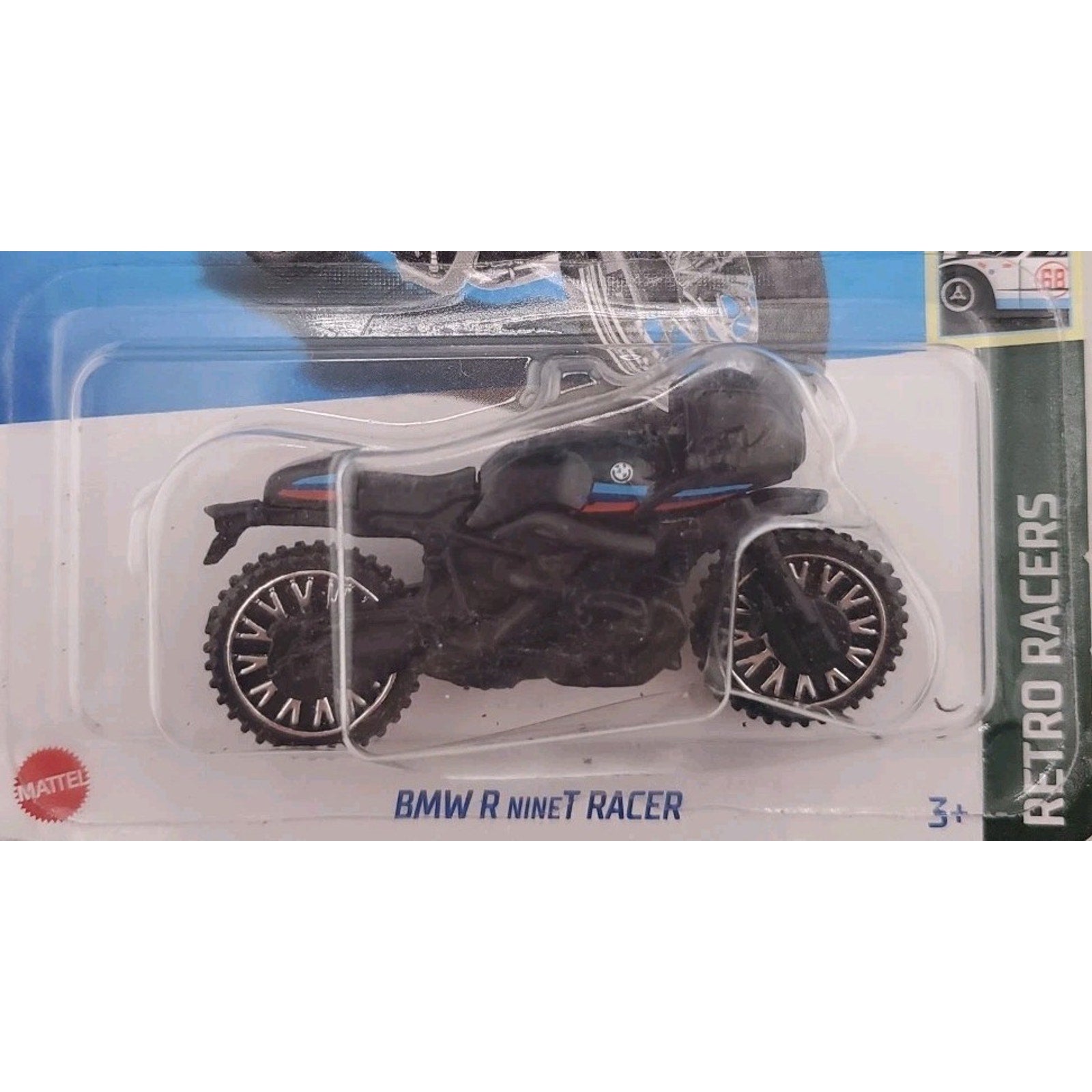 Hot Wheels BMW R NineT Racer Motorcycle 153/250 2022 Retro Racers 10/10, Black