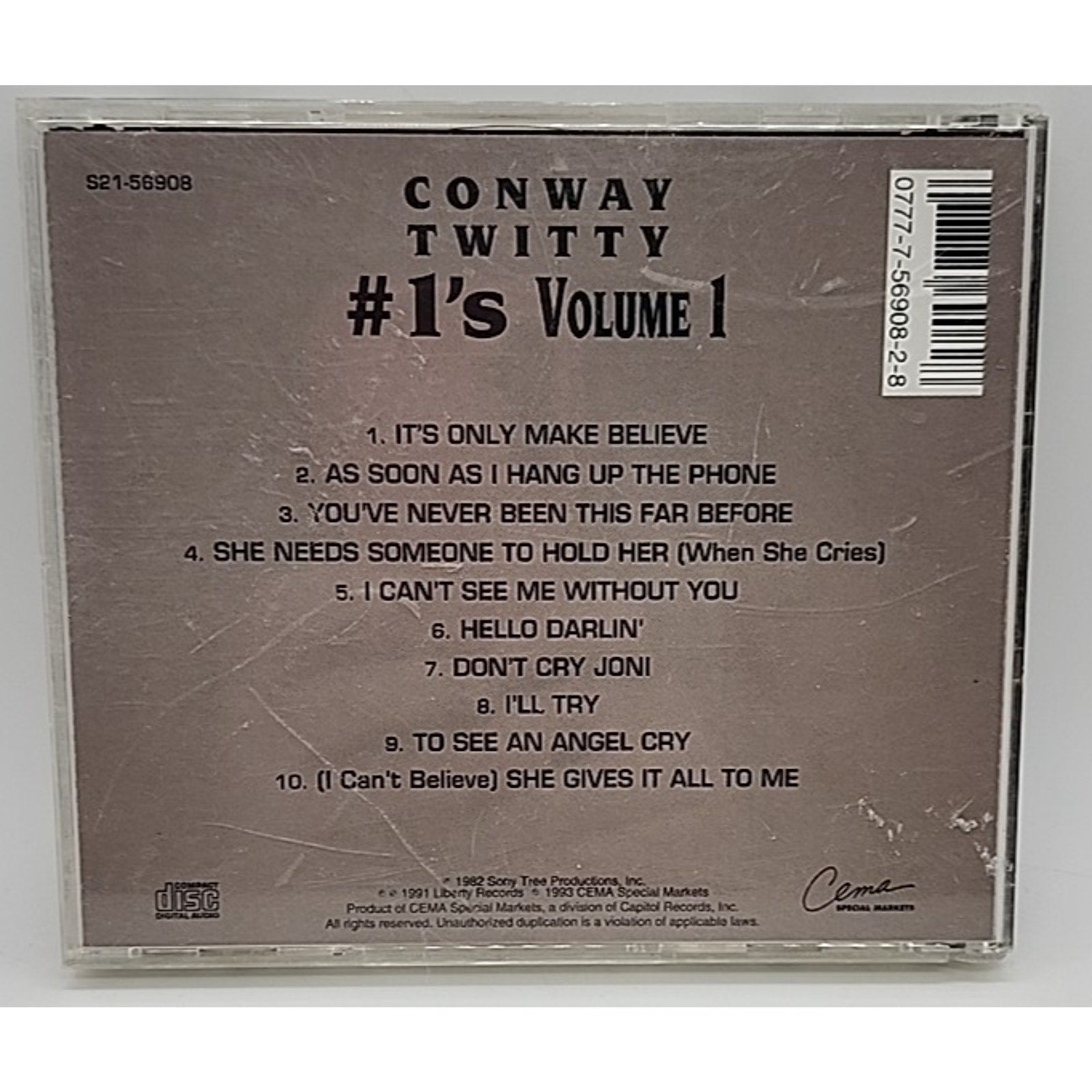 Conway Twitty #1’s Volume 1 (CD)
