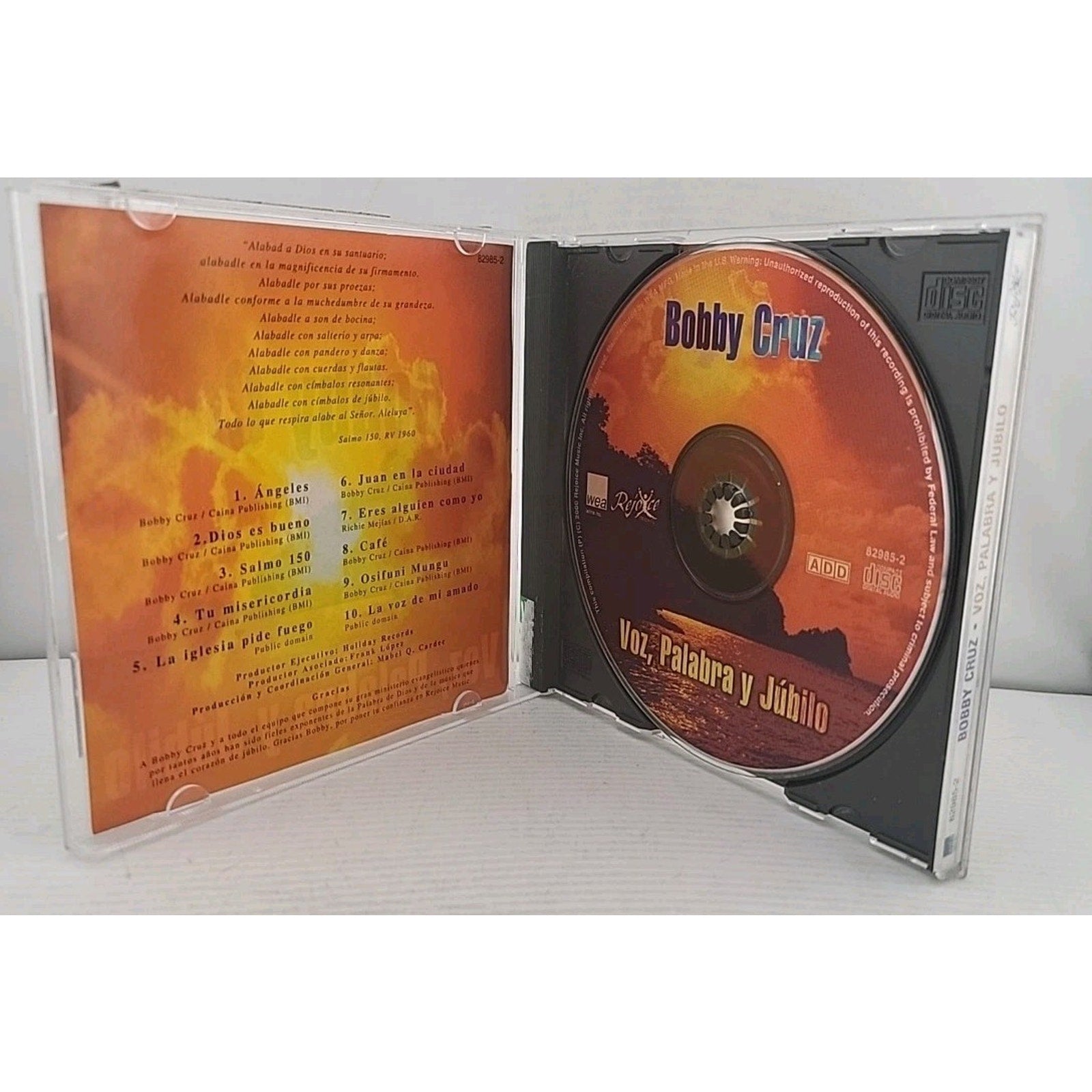Bobby Cruz Voz, Palabra y Jubilo Spanish CD Christian Music Cristiano