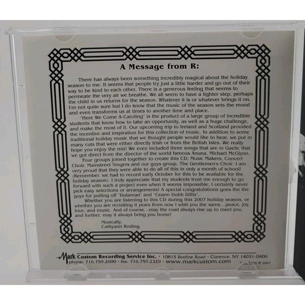 Here We Come A-Caroling - Branford High School Choirs Cathyann Roding (CD 2007)