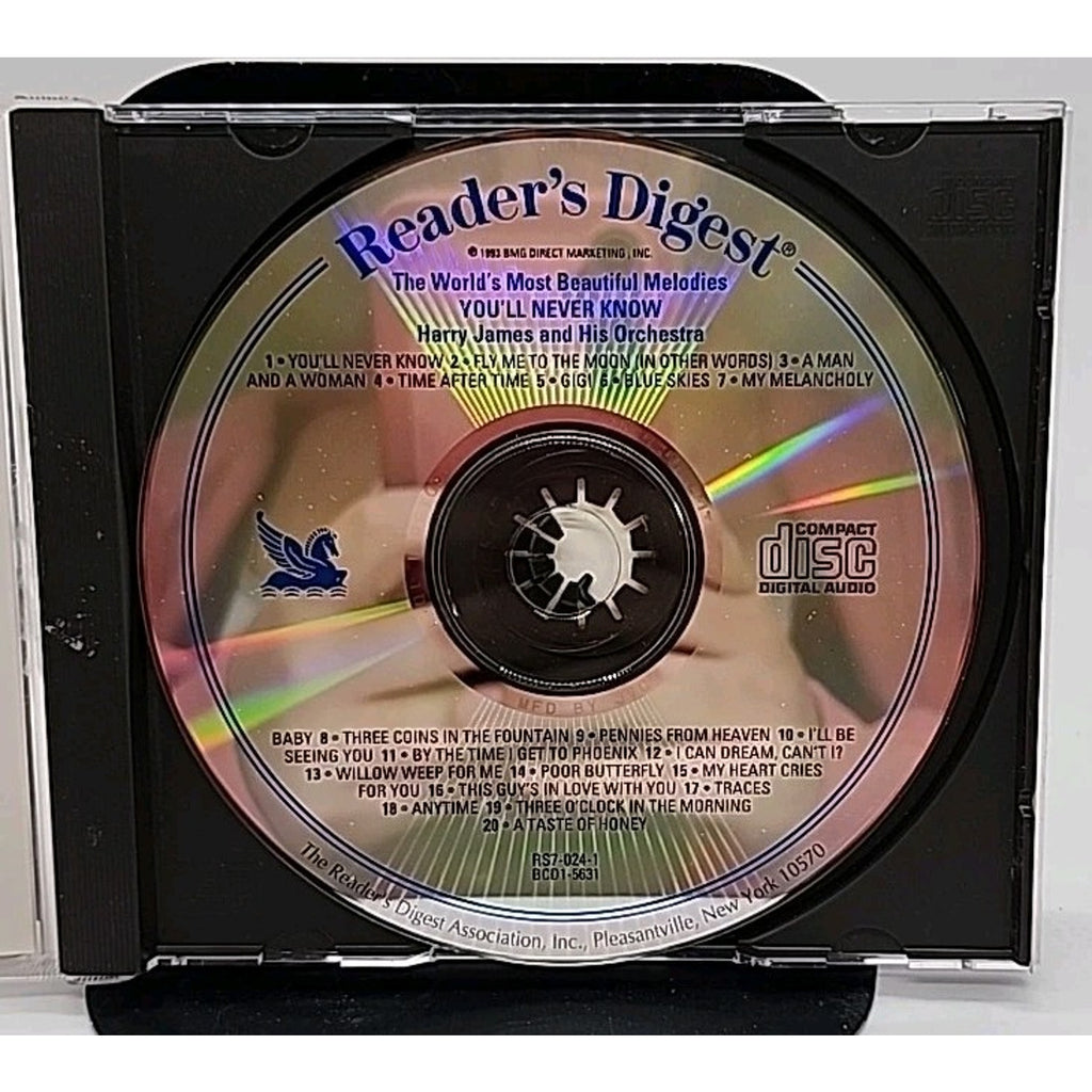Harry James and His Orchestra You'll Never Know CD Reader's Digest