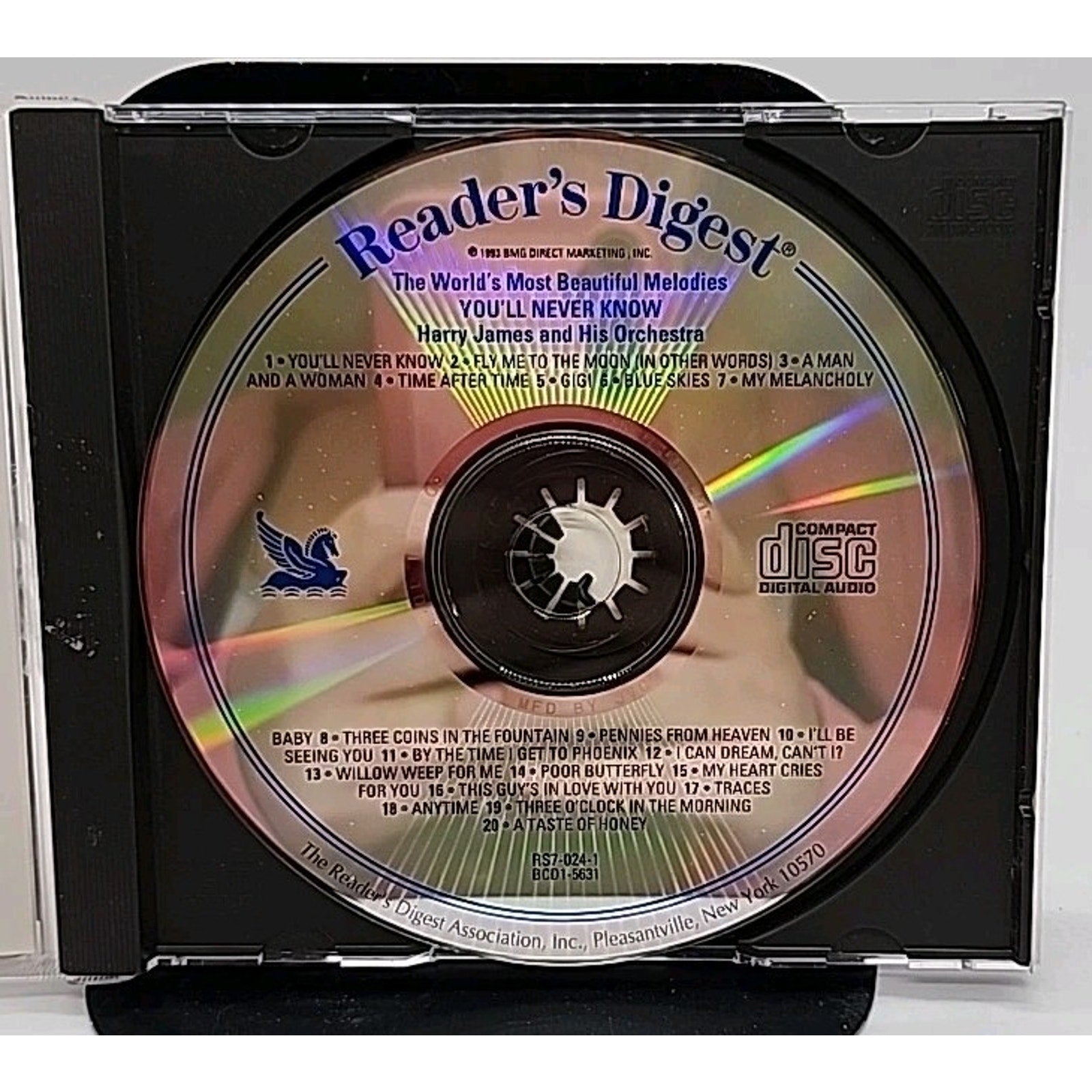Harry James and His Orchestra You'll Never Know CD Reader's Digest