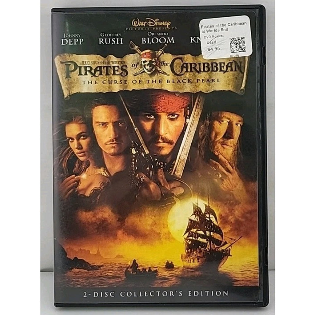 Pirates of the Caribbean: The Curse of the Black Pearl (DVD, 2003)