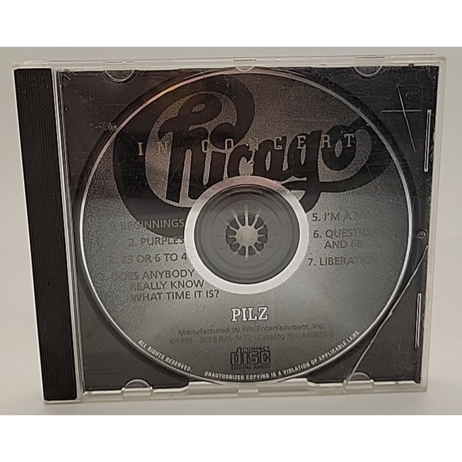 In Concert by Chicago (CD, 1993, Pilz)