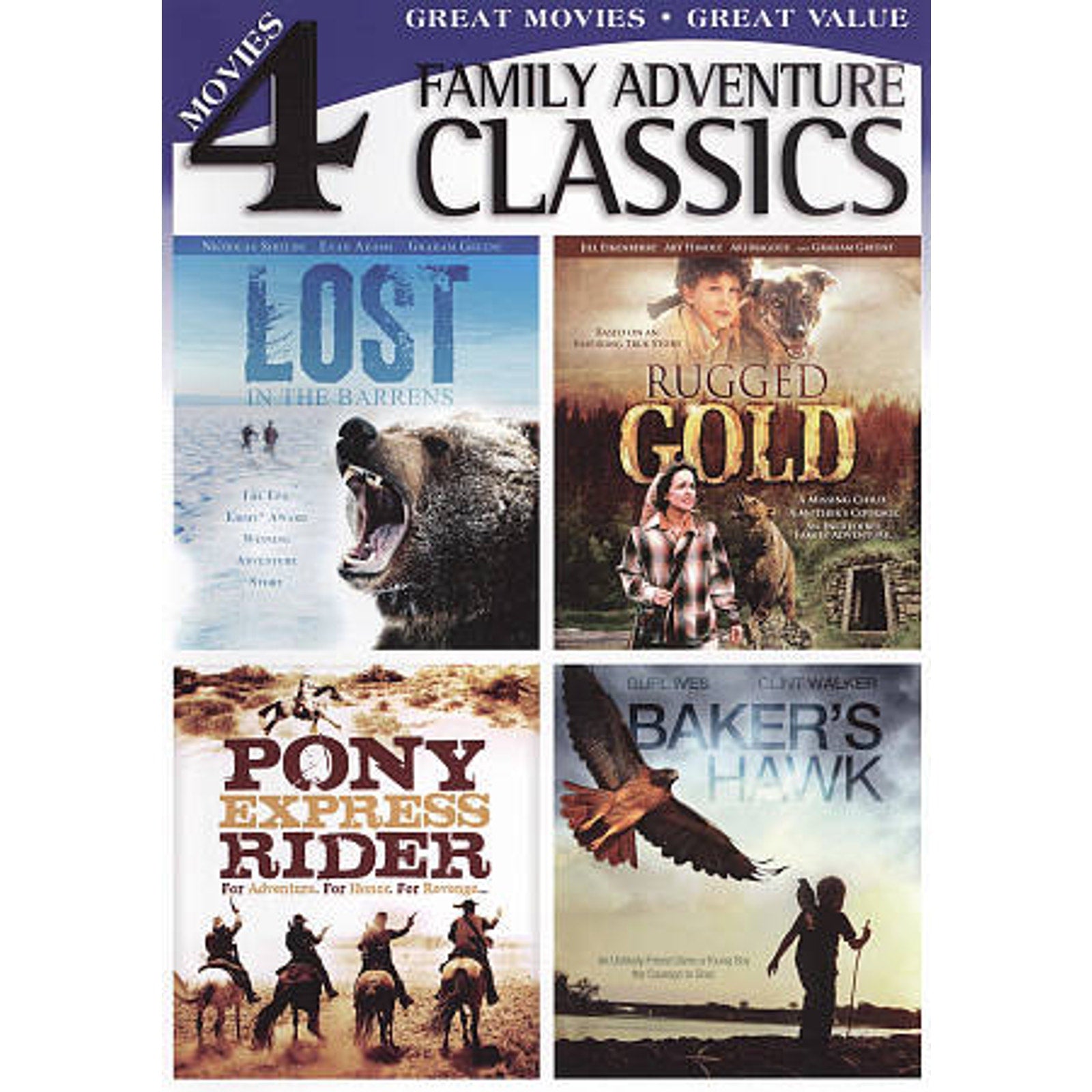 4 Family Adventure Classics (DVD, 2010)