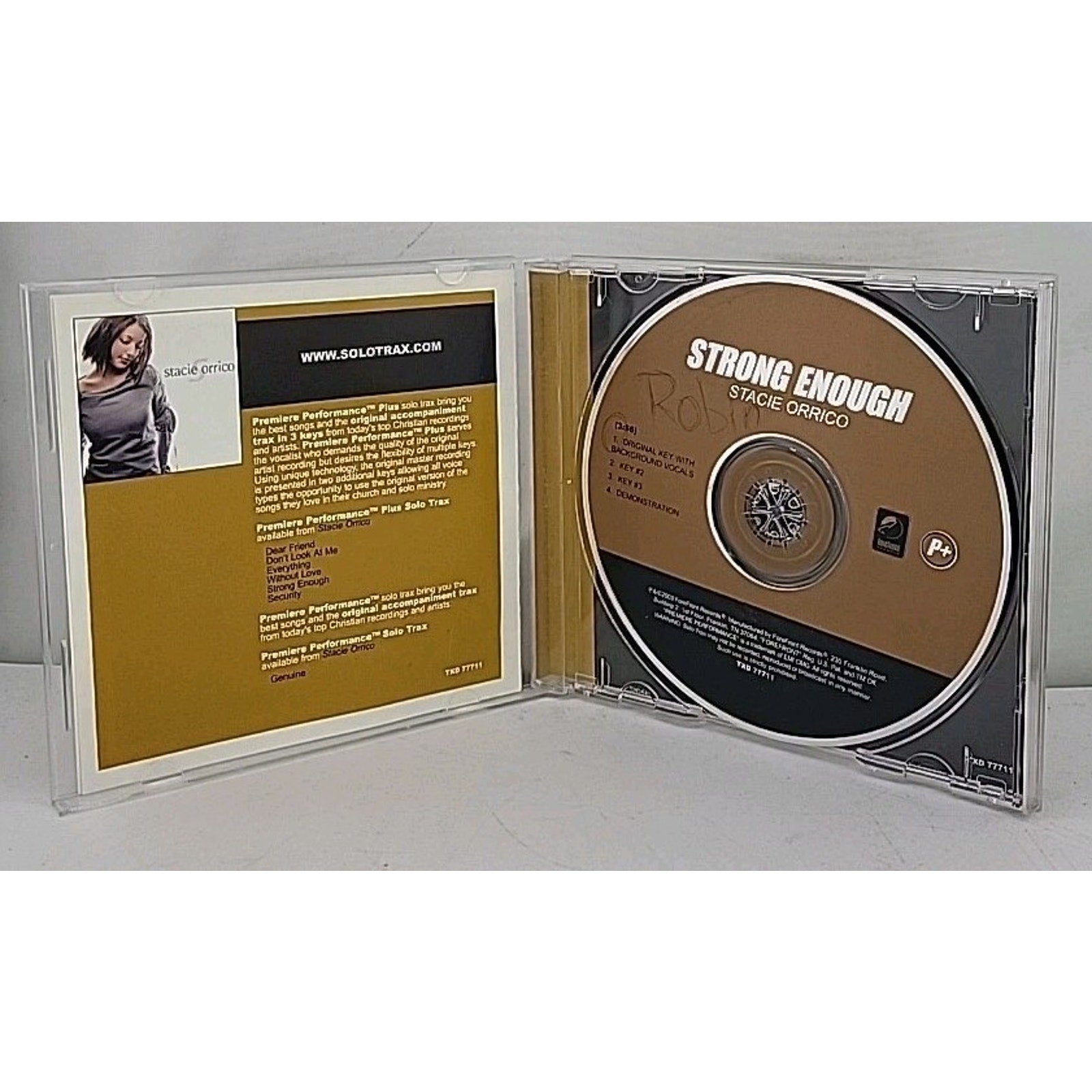 Stacie Orrico Strong Enough Premiere Performance Plus CD