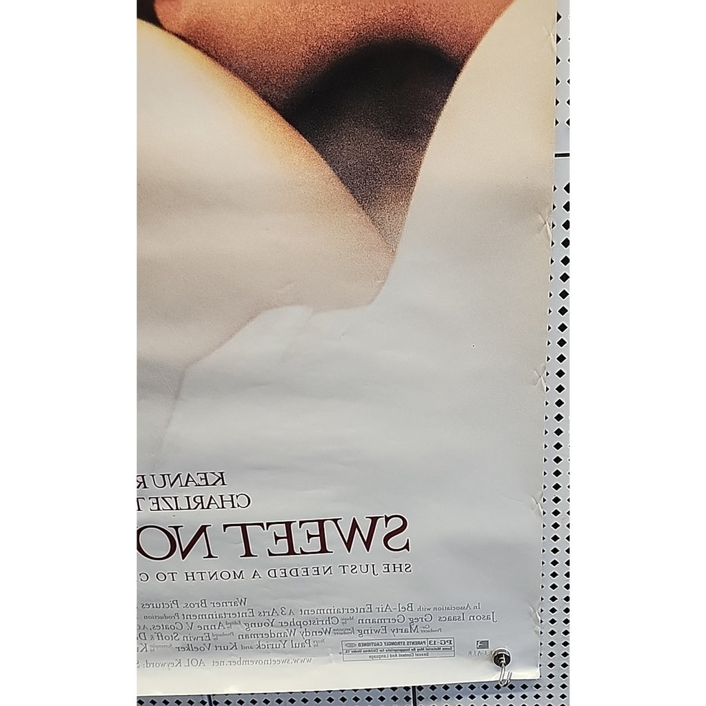 Sweet November - Double Sided Original Movie Poster 27” X 40” Charlize Theron