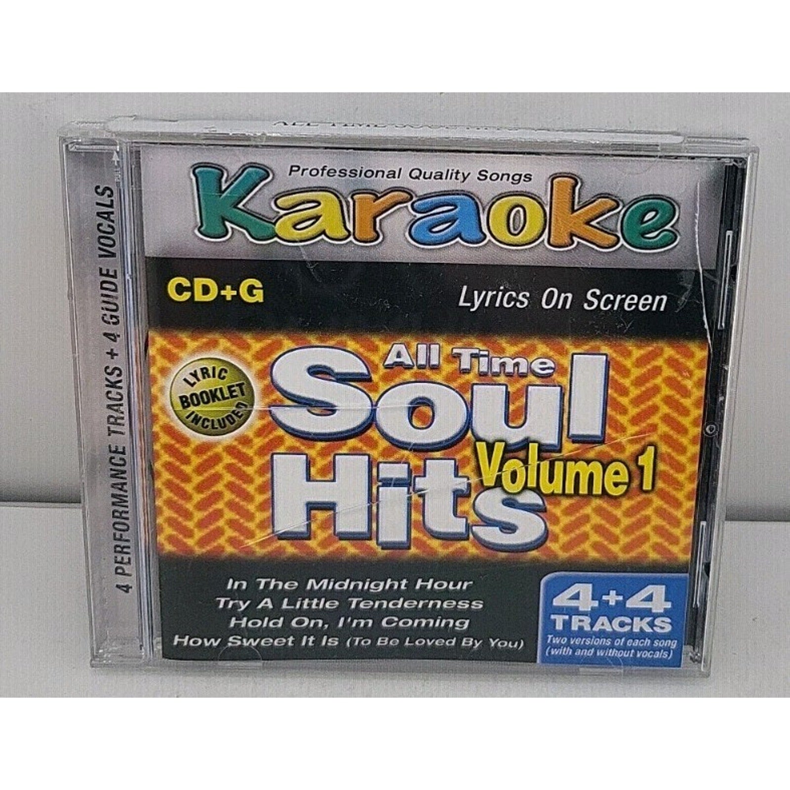 KaraokeBay All Time Soul Hits Volume 1 CD+G Karaoke CD 4+4 Tracks