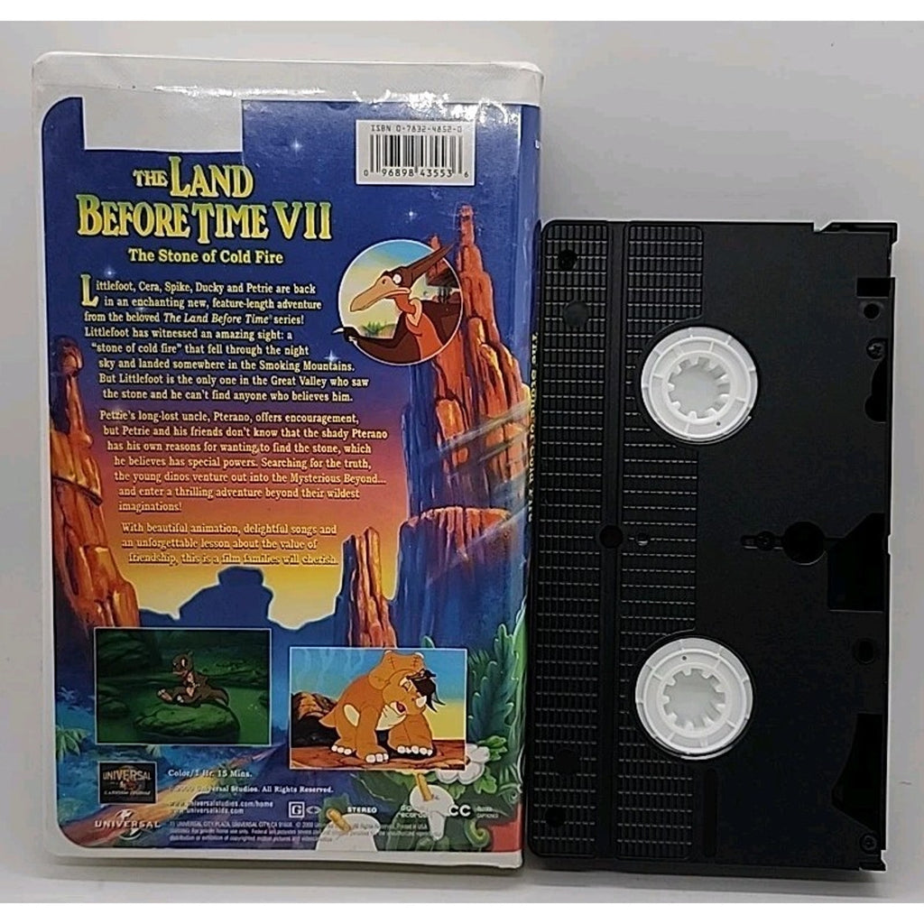 The Land Before Time VII: The Stone of Cold Fire (VHS, 2000)