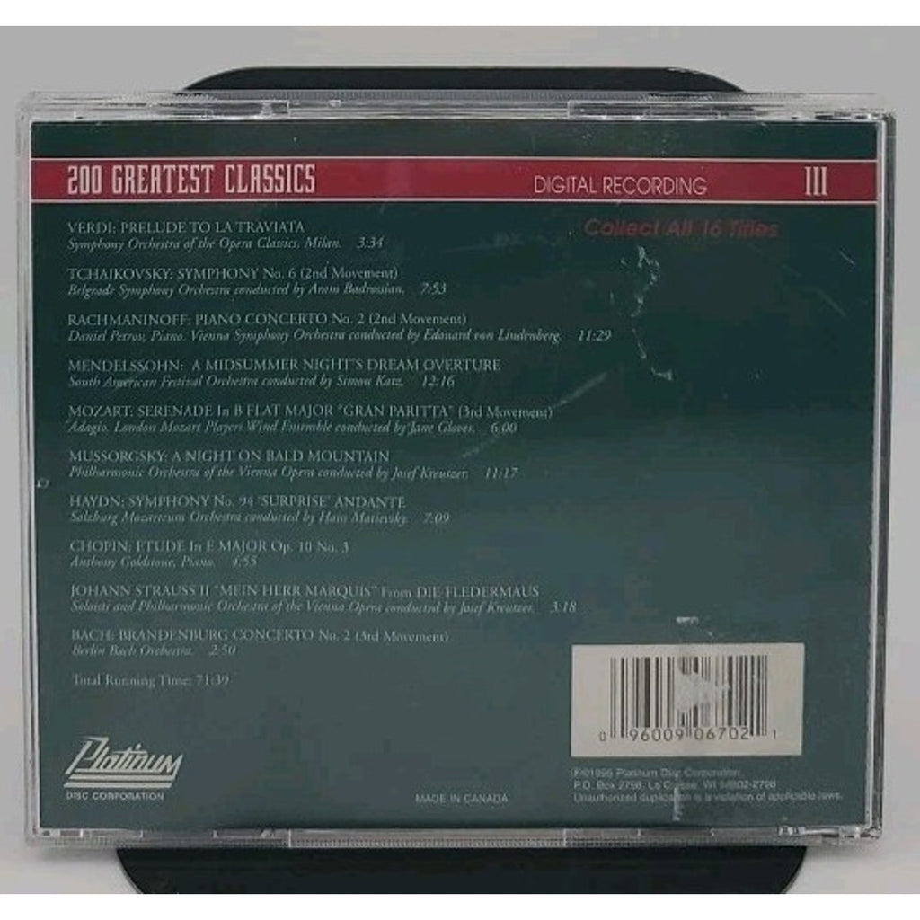 200 Greatest Classics by Various CD 1995 Sounds Of Excellence Volume 3