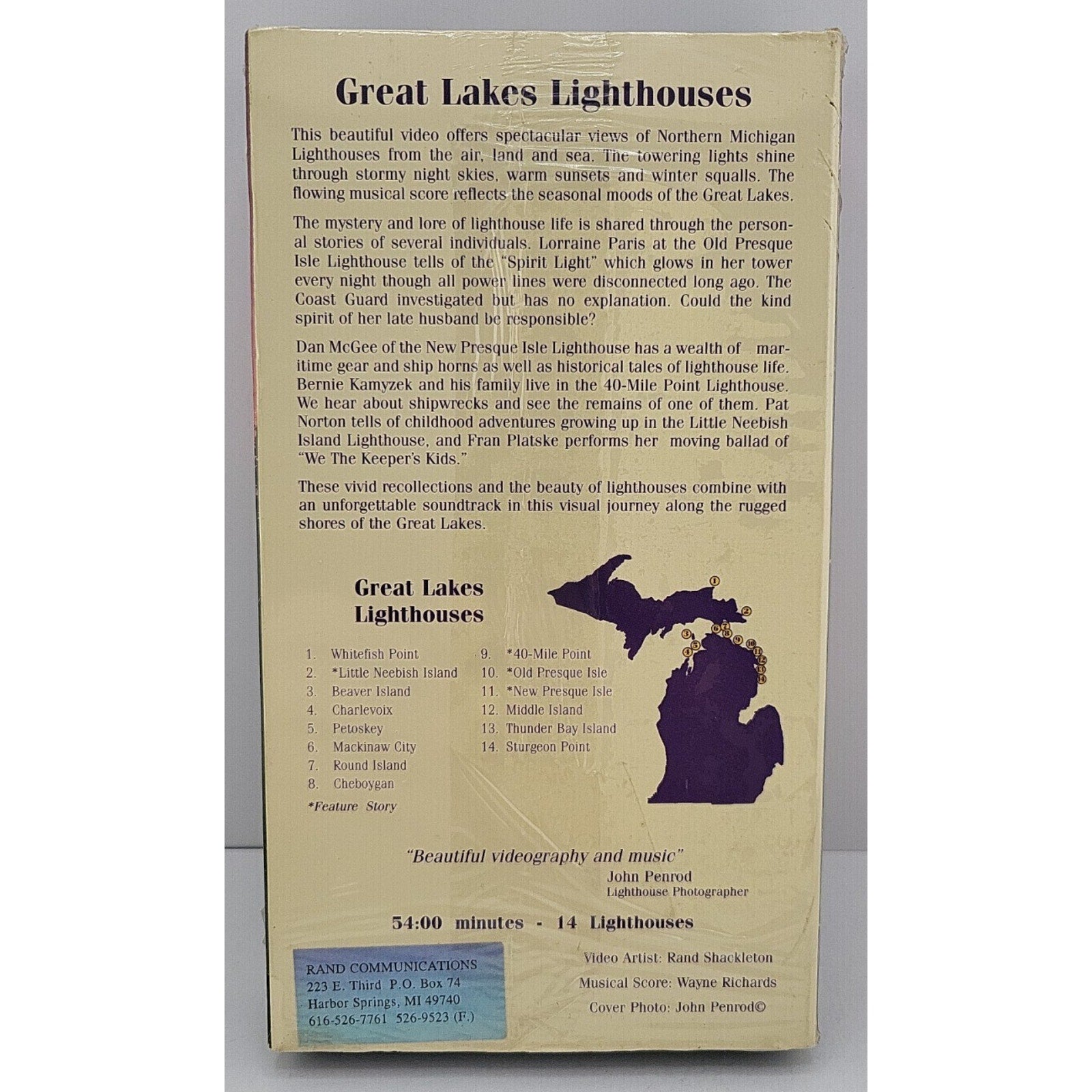 Great Lakes Lighthouses Shining Through VHS