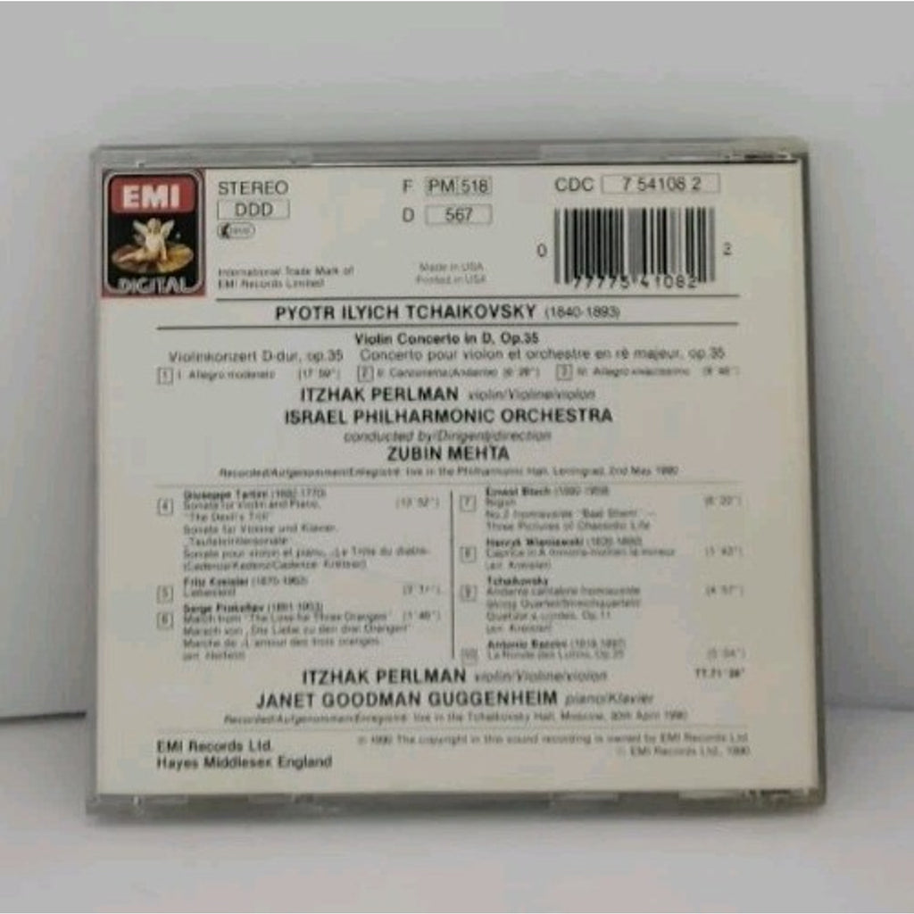 Live in Russia by Itzhak Perlman (CD, 1991)