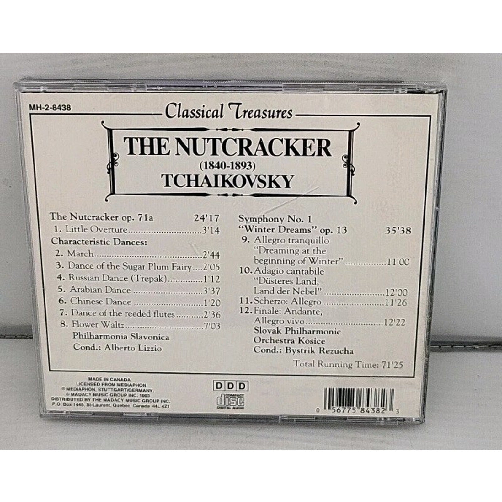 Classical Treasures The Nutcracker (1840-1893) Tchaikovsky Music CD