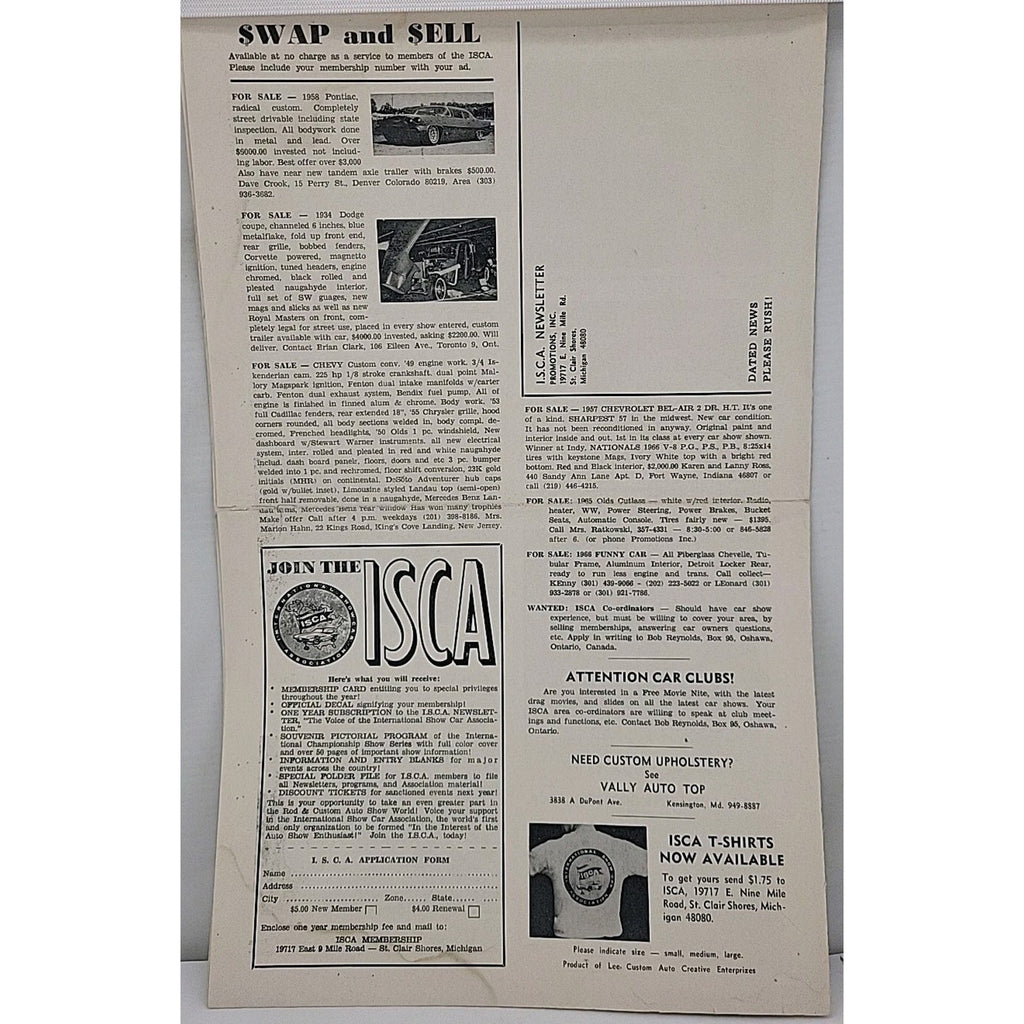 ISCA Newsletter February 1968 Volume VIII Number 5