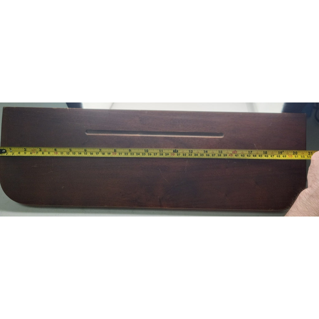 Vtg 970's-1980's Wooden Shelf with beautiful Floral Carved Detailed Sturdy