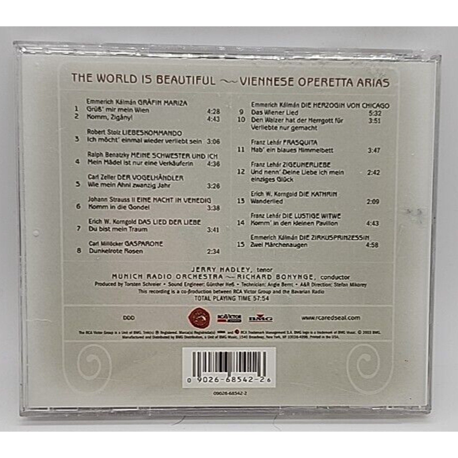 World Is Beautiful: Viennese Operetta Arias by Hadley, Jerry (CD, 2003)