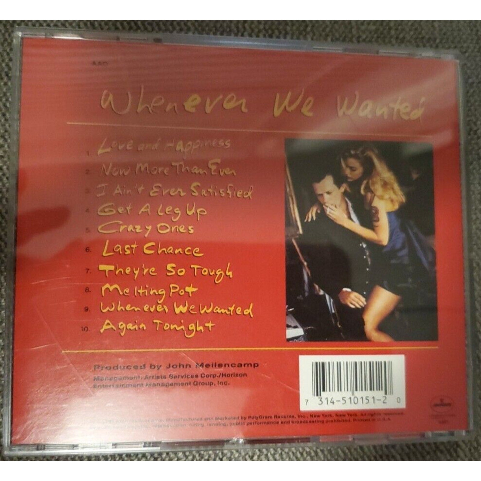 Whenever We Wanted by John Mellencamp (CD 1991 Mercury)