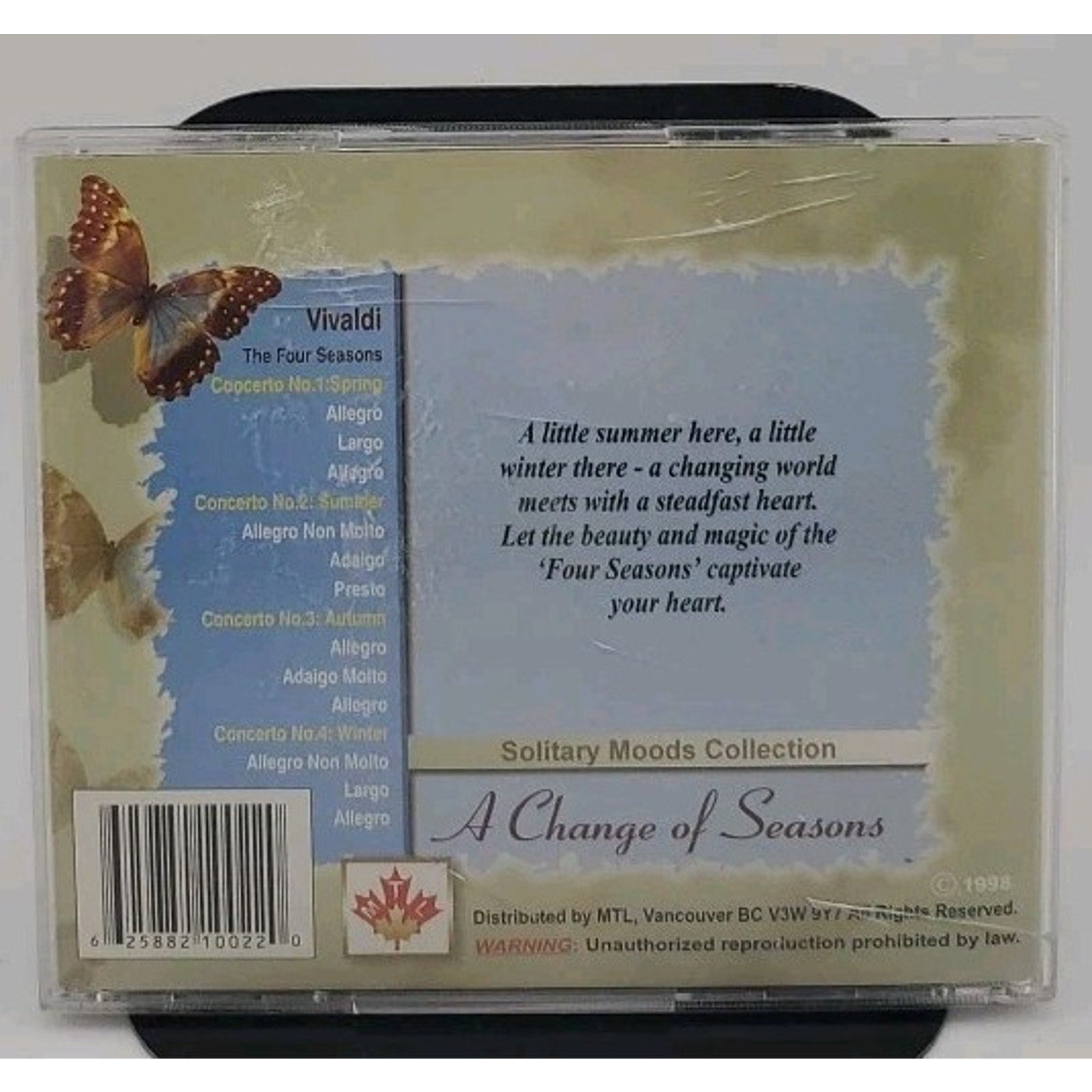 Solitary Moods Collection A Change Of Seasons Cd