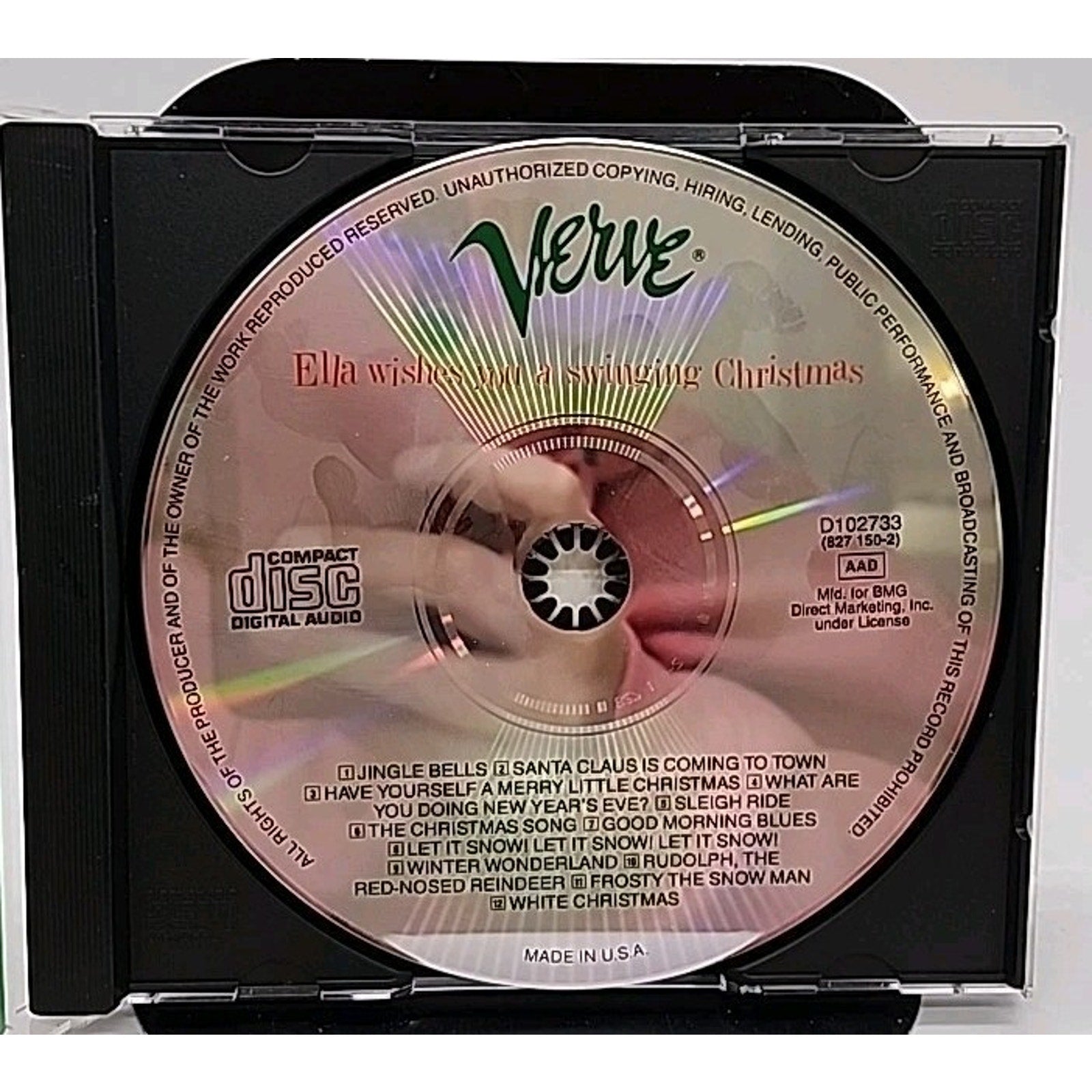 Wishes You a Swinging Xmas by Ella Fitzgerald (CD, 1989)