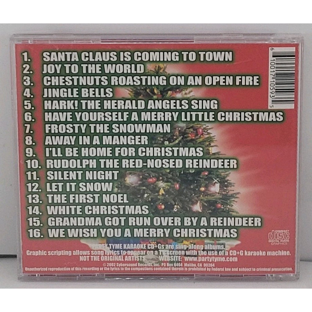 Party Tyme Karaoke: Christmas Sing-A-Long by Sybersound (CD, 2000)