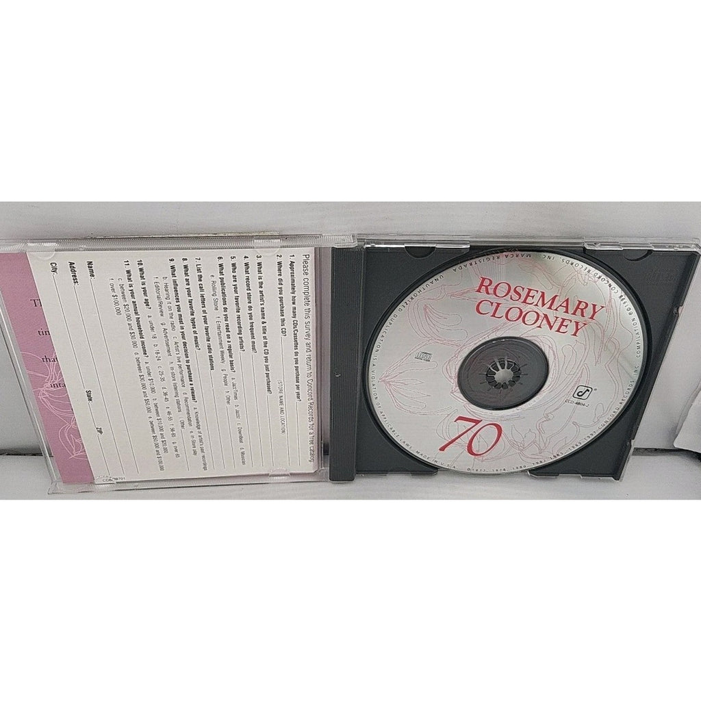 70: Seventieth Birthday Celebration by Rosemary Clooney (CD, 1998)