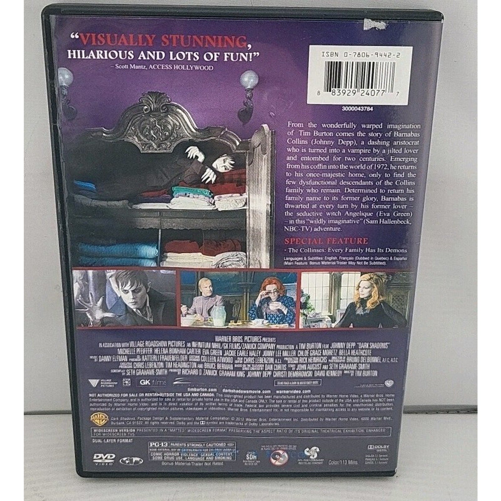 Dark Shadows (DVD, 2012)