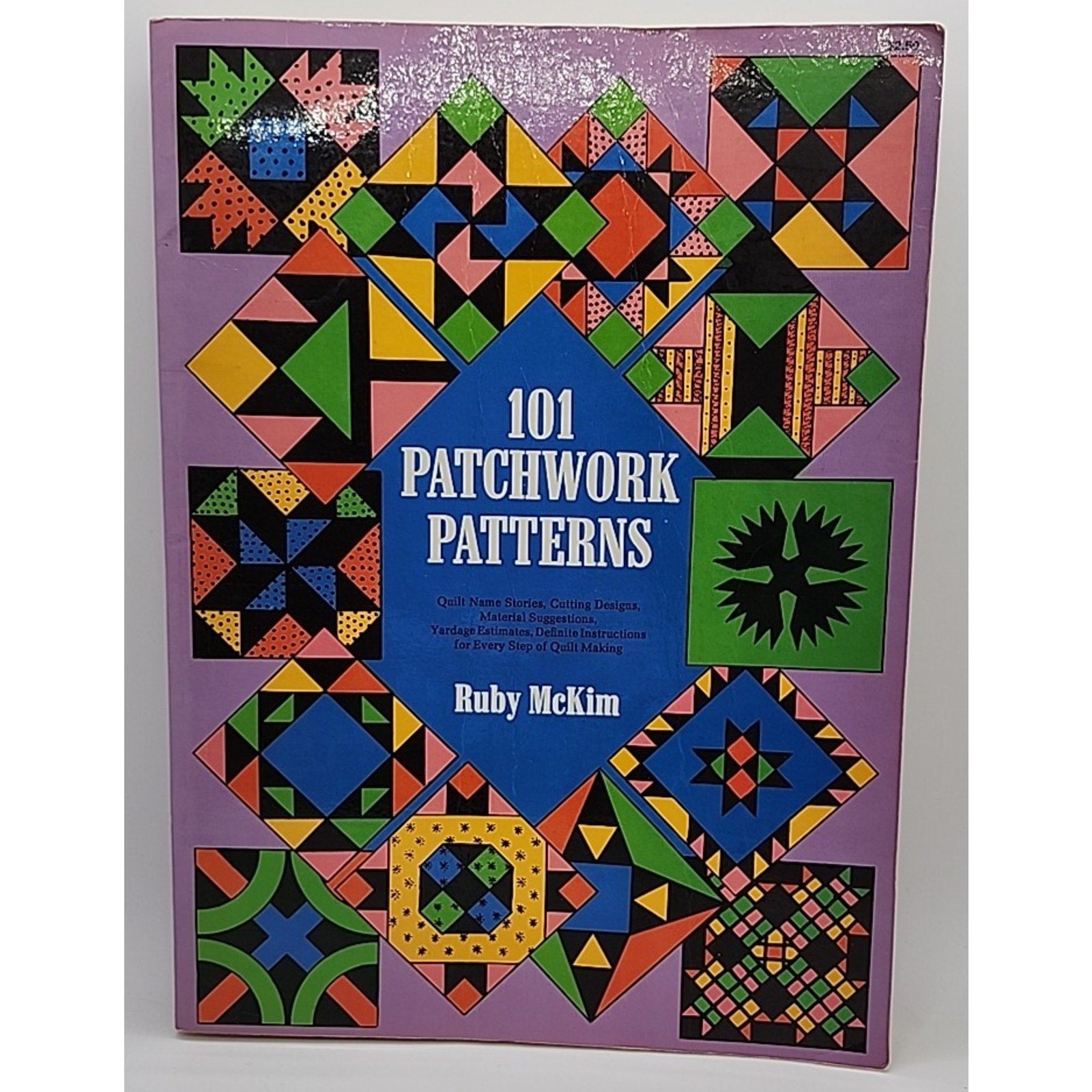 101 Patchwork Patterns 1962 Quilt Book Ruby McKim Paperback How To
