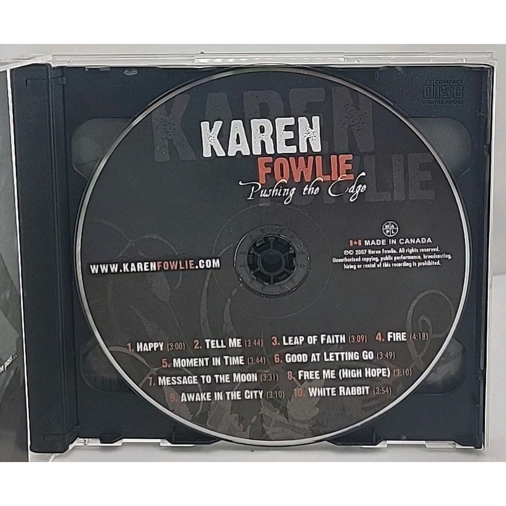 Karen Fowlie Pushing The Edge Music CD