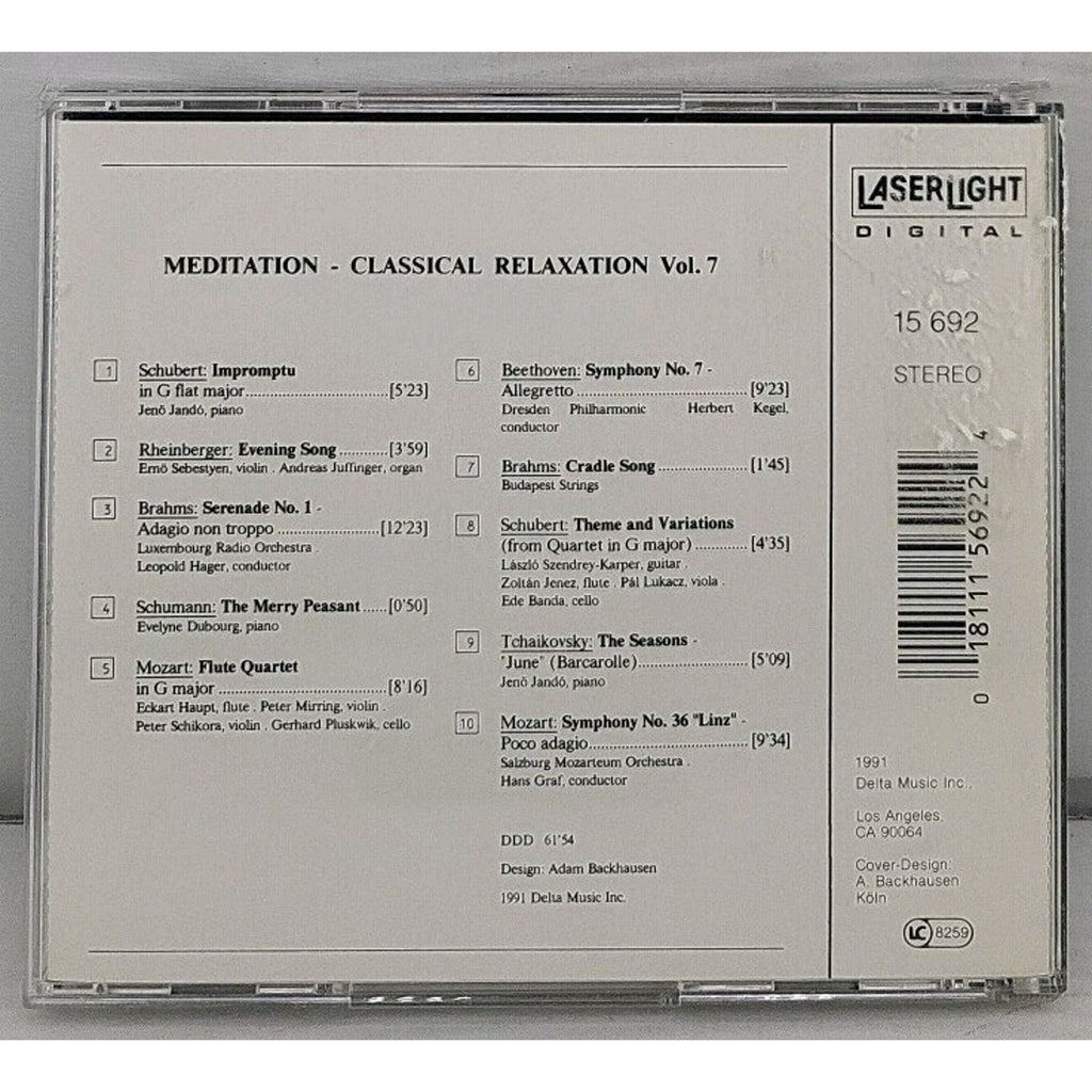 Vol. 7-Classical Relaxation by Meditation (CD, 1991)