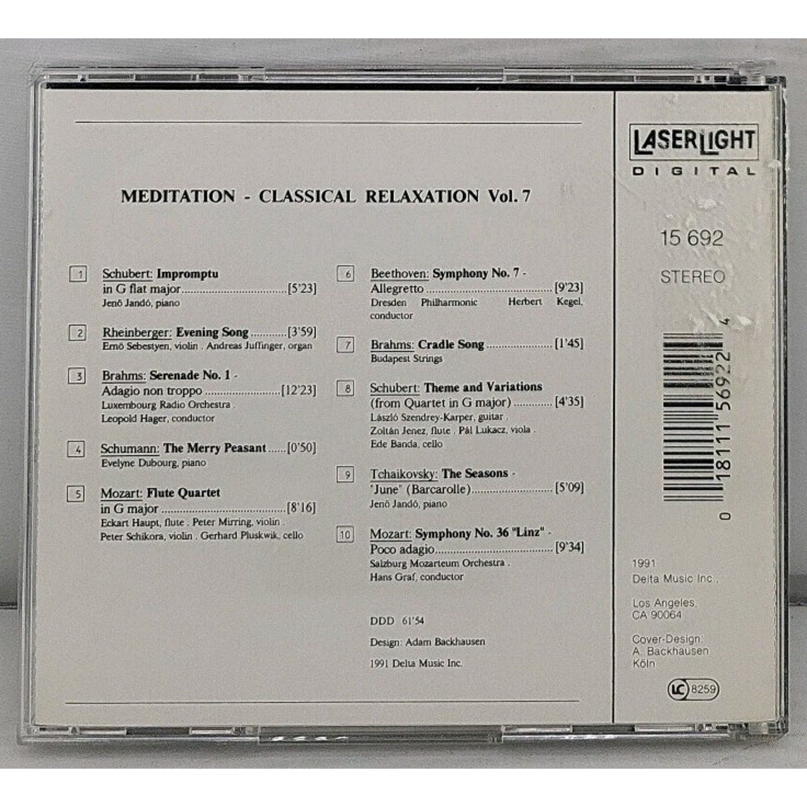 Vol. 7-Classical Relaxation by Meditation (CD, 1991)