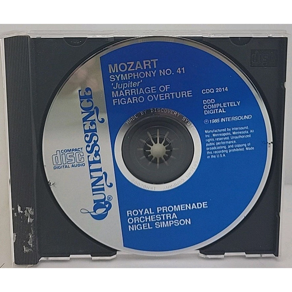 Mozart: Symphony No 41 - Jupiter The Marriage of Figaro Overture (CD)