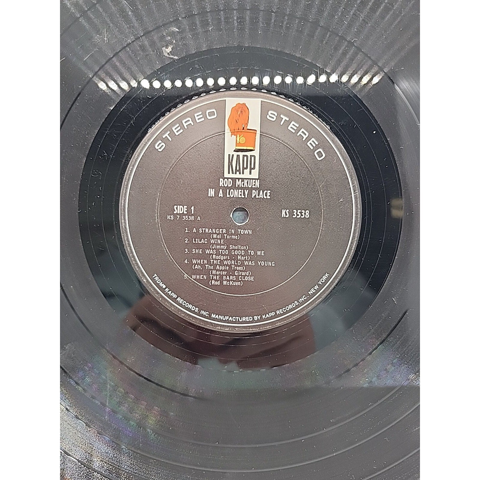 Rod McKuen In A Lonely Place (Record)