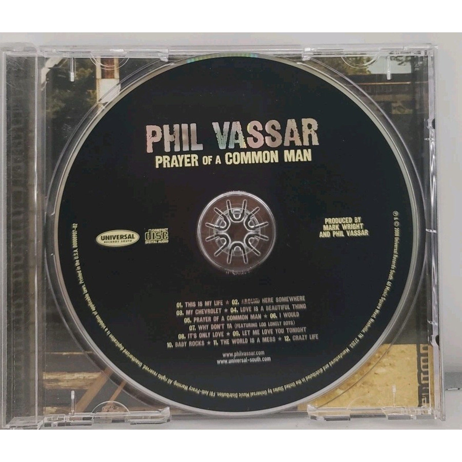 Prayer of a Common Man by Phil Vassar (CD, 2008)