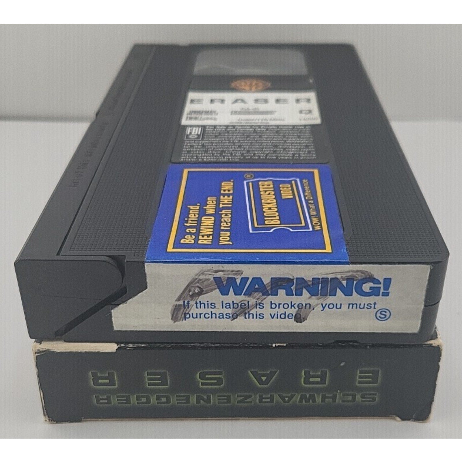 Eraser / Movie (VHS, 1996) *Acceptable*