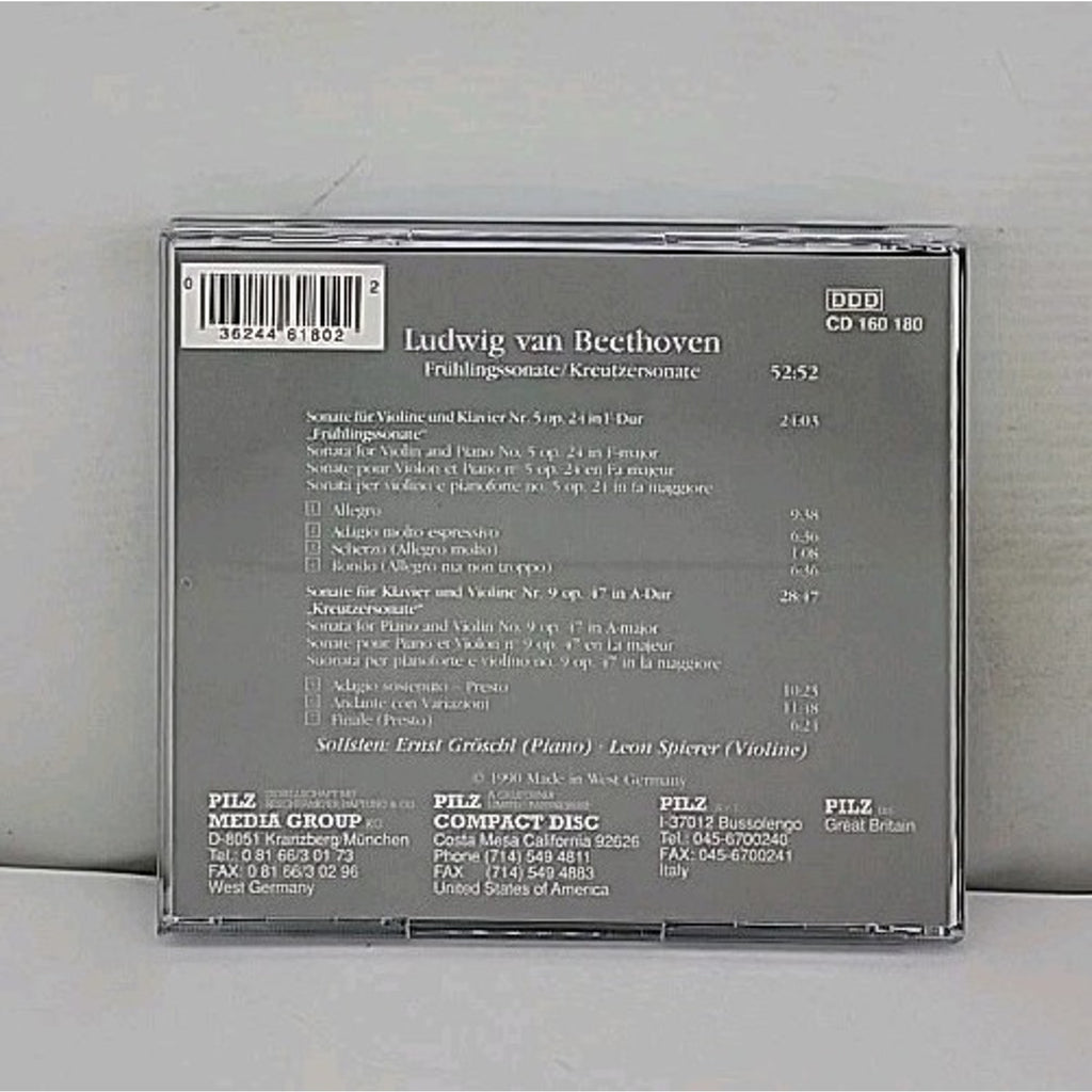 Ludwig Ban Beethoven Fruhlingssonate Kreutzersonate CD 1991 Vienna Master Series