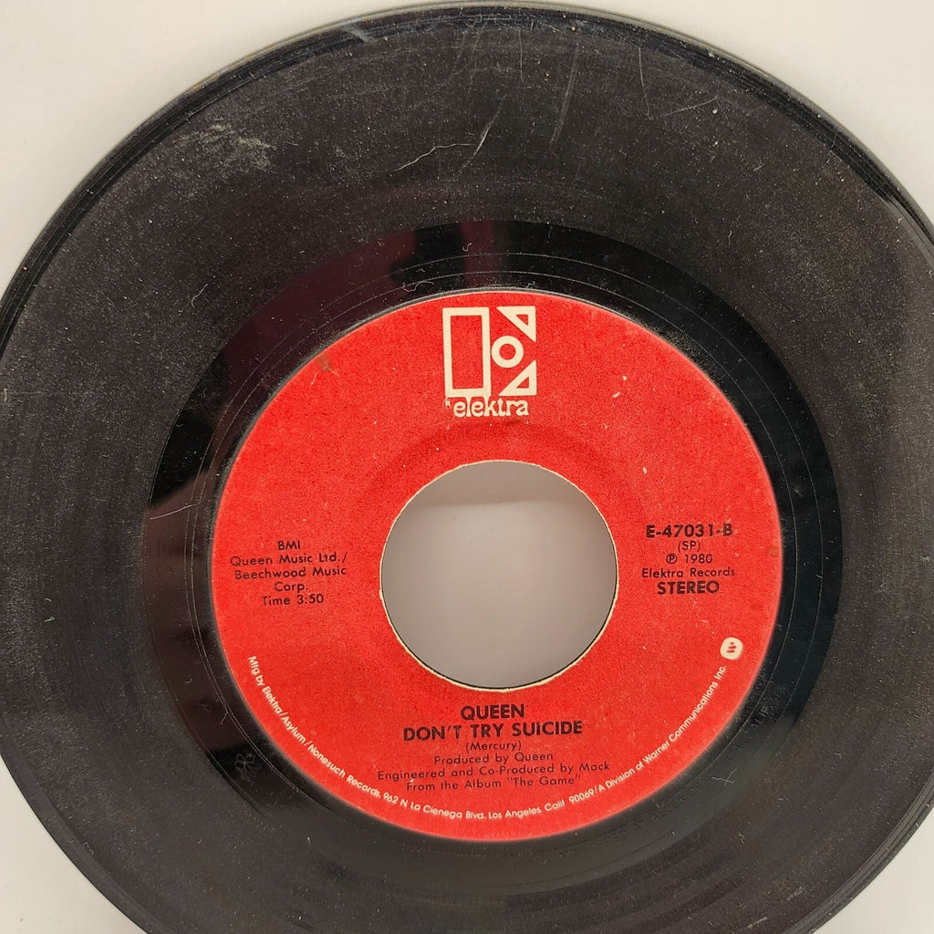 Another One Bites the Dust / Don't Try Suicide By Queen (Record) - E-47031