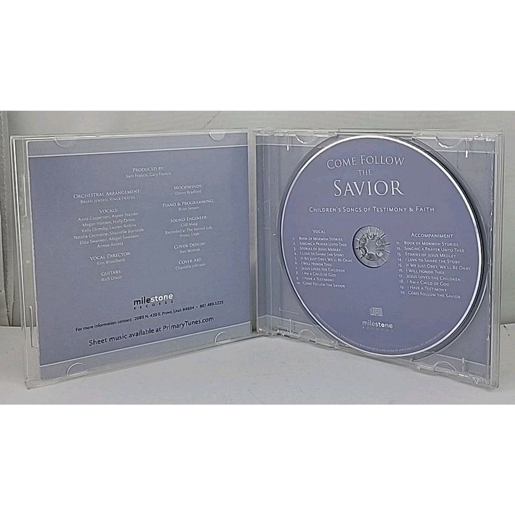 Come Follow the Savior Children’s Songs of Testimony & Faith CD