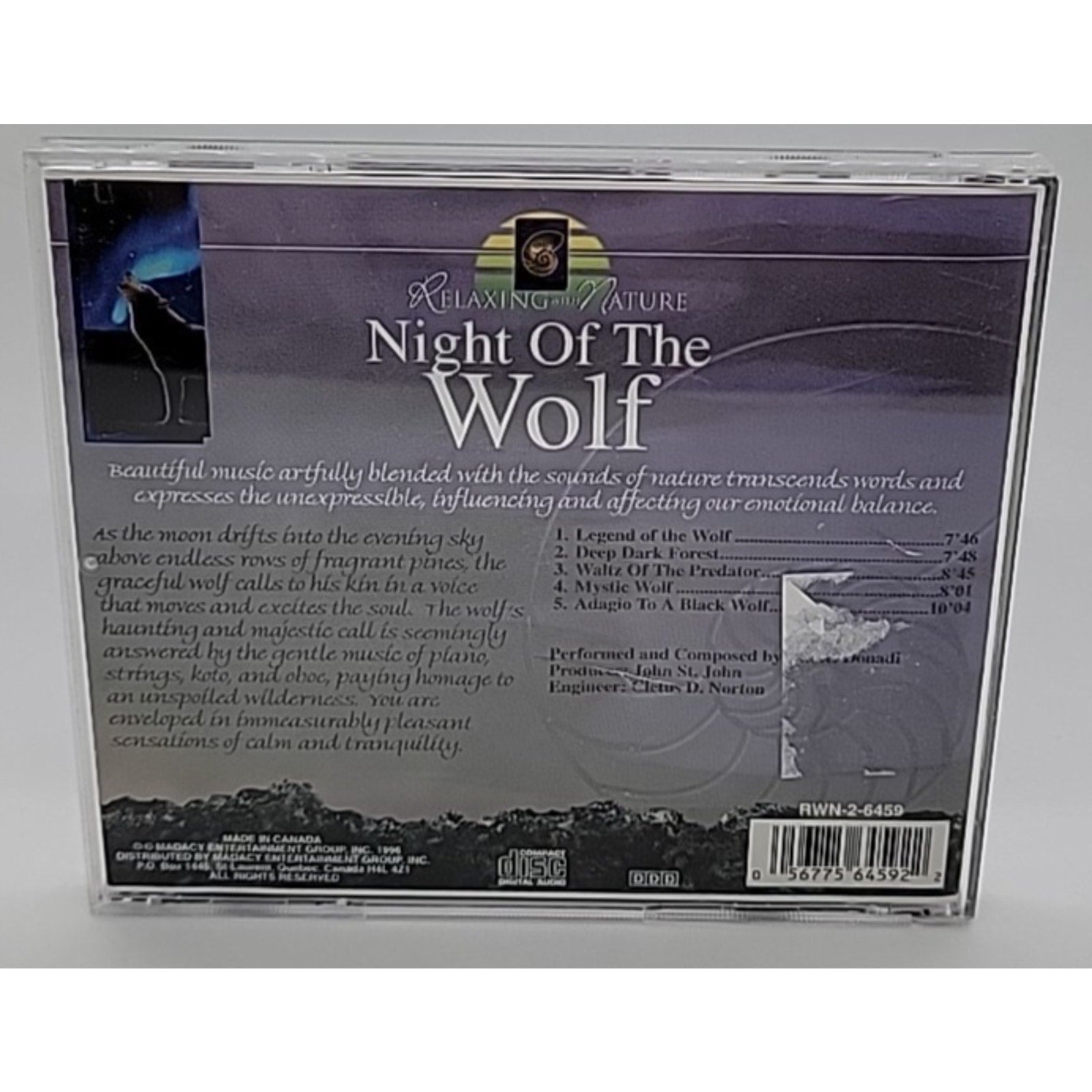 Relaxing With Nature: Night of the Wolf by Relaxing With Nature (CD, 1996)