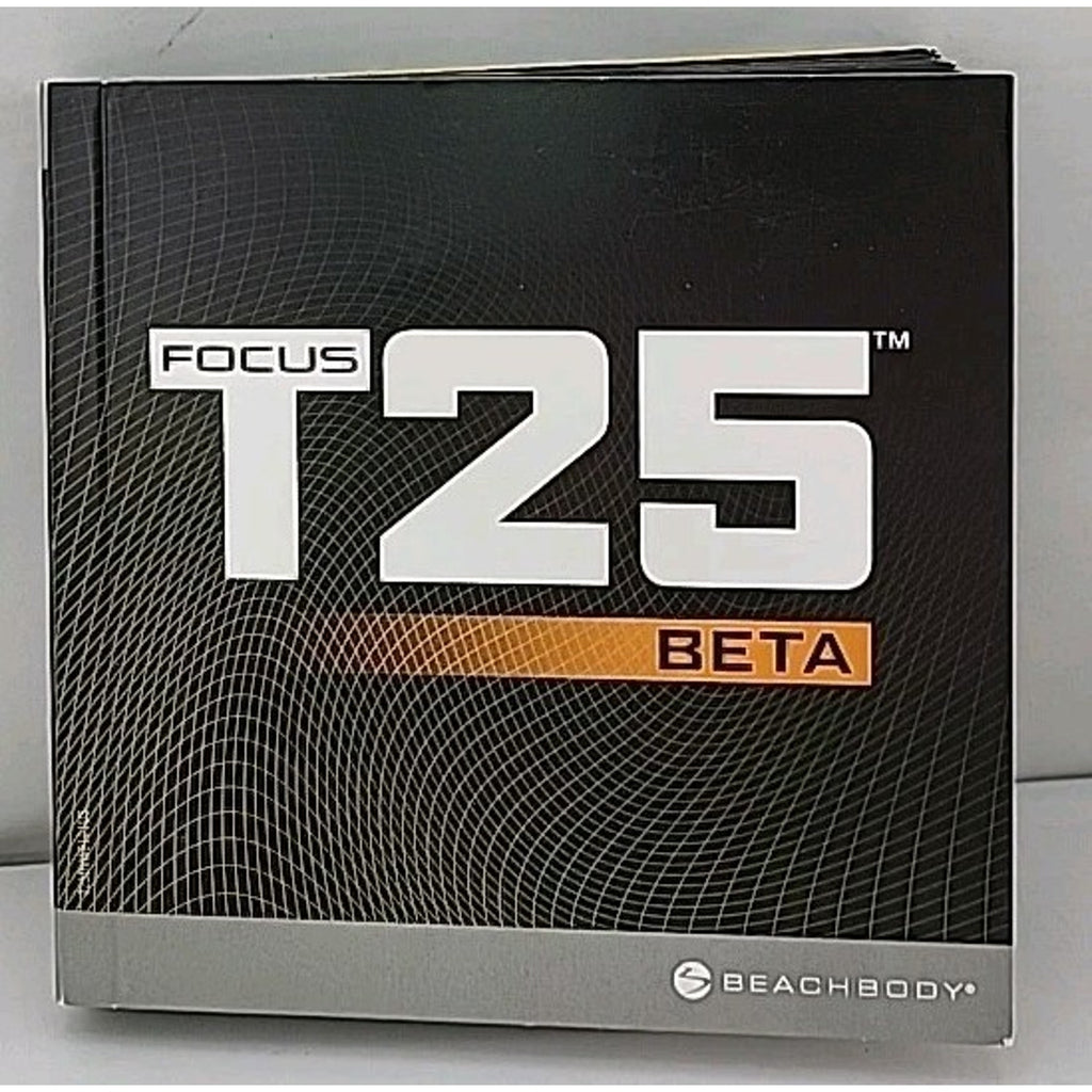 Beachbody Focus T25 Alpha CD Set Workout Nutrition Guide *Missing 1 Disc*