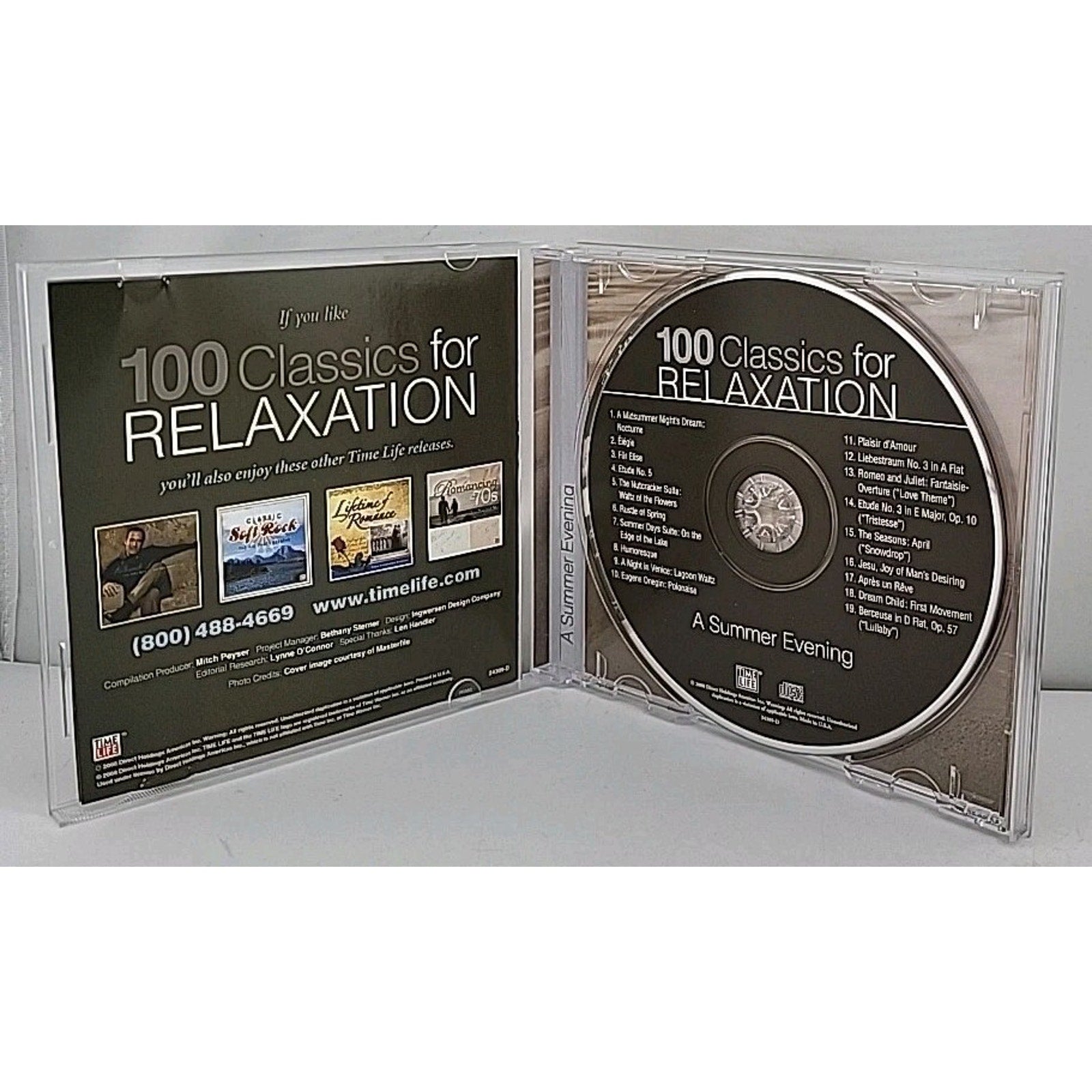 100 Classics for Relaxation A Summer Evening Time Life CD 2008